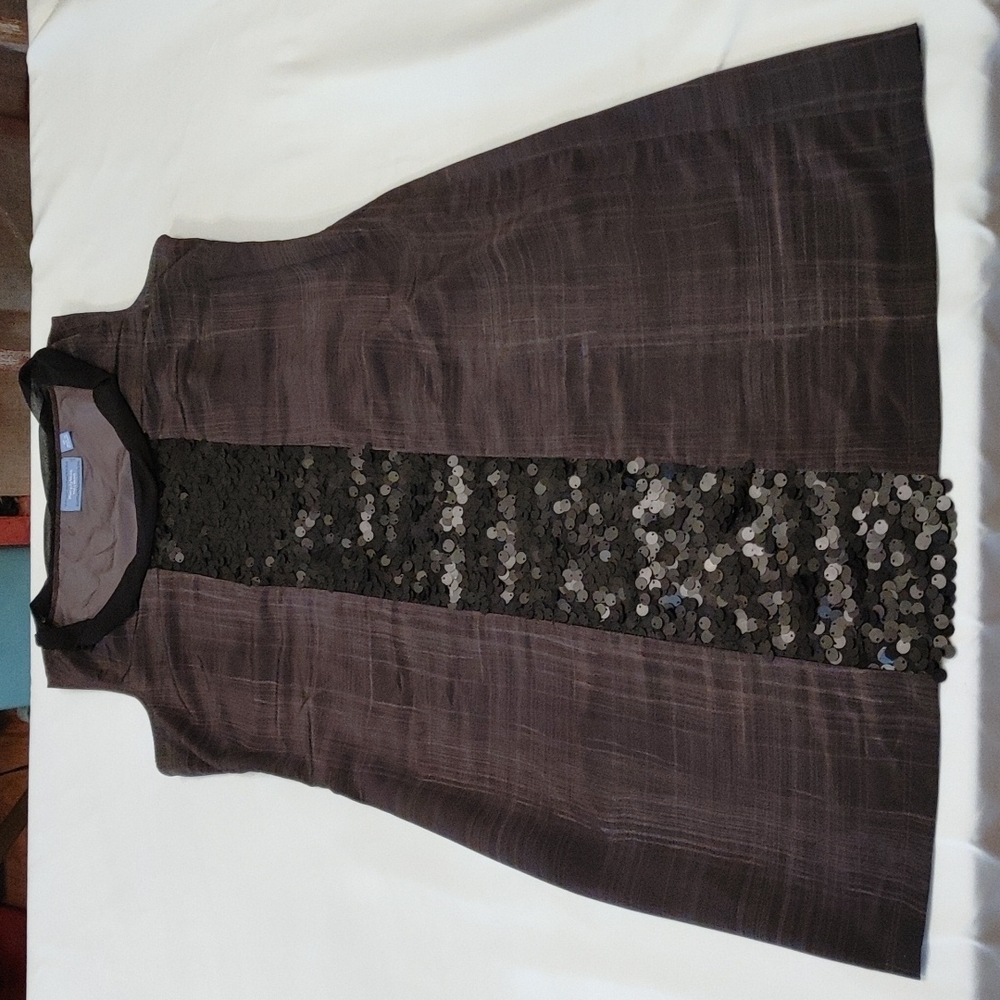 Womens Sequin Simply Vera Wang Dress Career Work Evening